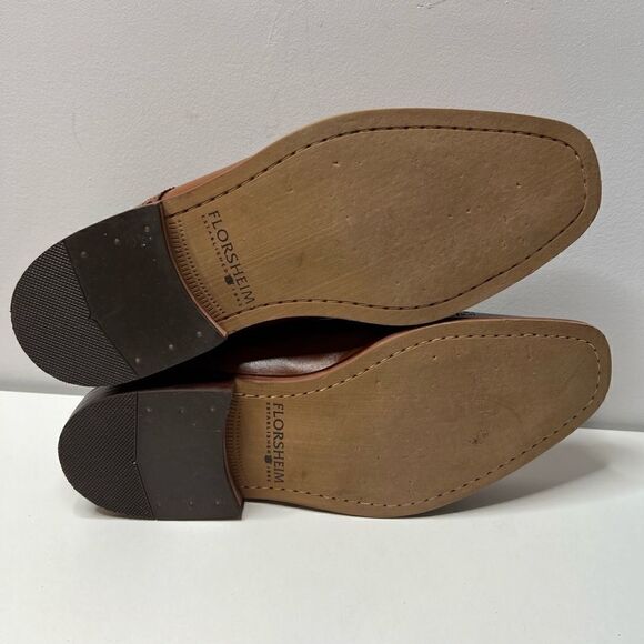 Florsheim Oxford Derby Dress Shoes Mens Size 9 Brown Leather Cap Toe - Picture 9 of 9